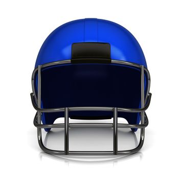 American football helmet. Isolated render on a white background