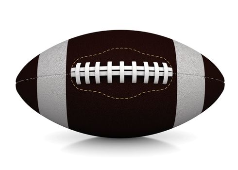 Ball for American football. Isolated render on a white background