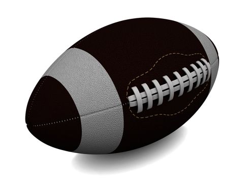 Ball for American football. Isolated render on a white background