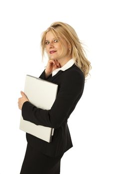 business woman with notebook