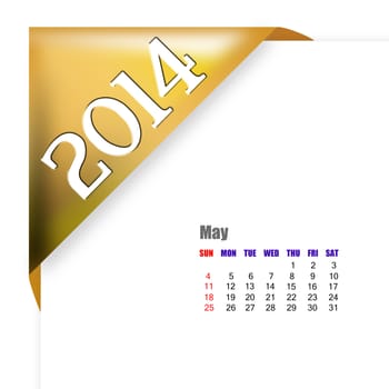 May of 2014 calendar 