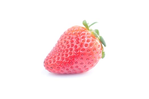 Beautiful ripe strawberry isolated on white