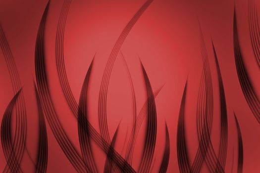 abstract lines and wavy red background