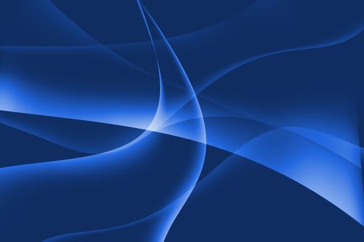 Abstract curve blue background