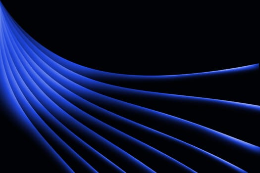 blue abstract lines on dark background