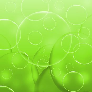 green abstract round background