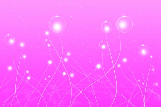 abstract lines and glowing pink background