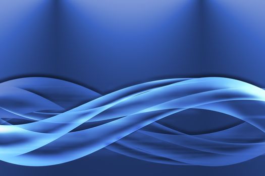 abstract wavy and lines blue background