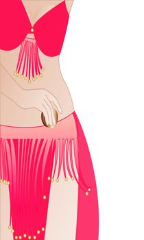 belly dancer vector