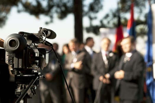 Covering an event with a video camera