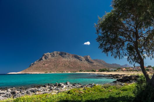 The famous beach where Anthony Quinn danced the most famous musical piece of Mikis Theodorakis in the film "Zorba the greek"