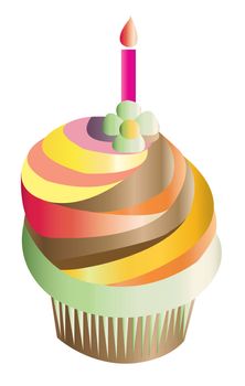 birthday cake vector