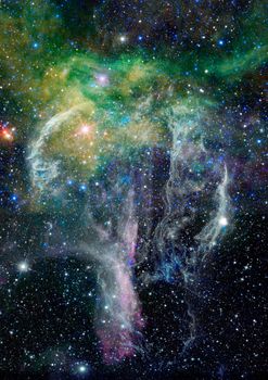 Far being shone nebula and star field against space. "Elements of this image furnished by NASA".