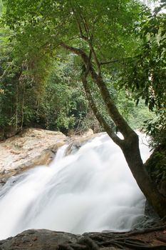 Waterfall in The forest at Chiang Mai , Thailand