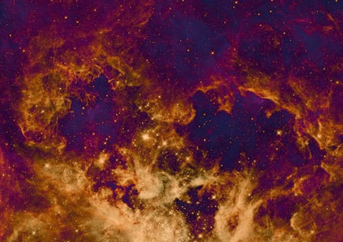 Star field in space, a nebulae and a gas congestion. "Elements of this image furnished by NASA".