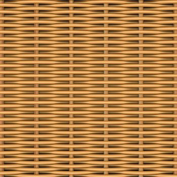 Woven rattan with natural patterns. The 3d render