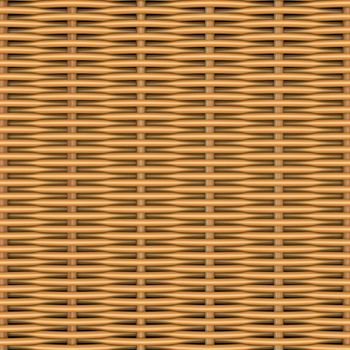 Woven rattan with natural patterns. The 3d render