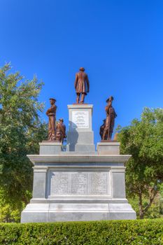 AUSTIN,TX/USA - NOVEMBER 15: Confederate Soldiers memorial on the grounds of the Texas State Capitol honor Confederate soldiers of the American Civil War. November 15, 2013