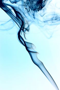 blue smoke abstract background close up