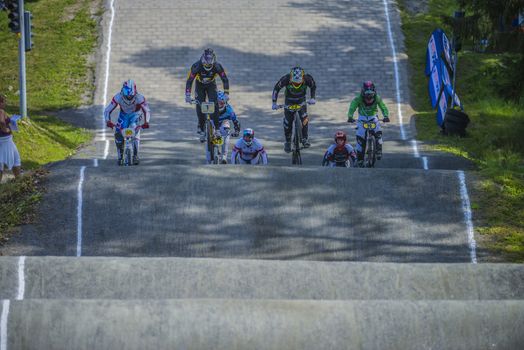 The fifth round of the Norway Cup in BMX was held in Raade (R��de), Norway.  The images are shot 24 August 2013.