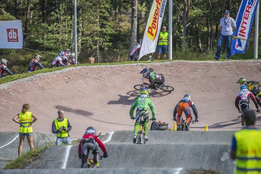 The fifth round of the Norway Cup in BMX was held in Raade (R��de), Norway.  The images are shot 24 August 2013.