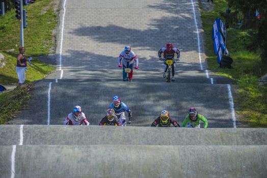 The fifth round of the Norway Cup in BMX was held in Raade (R��de), Norway.  The images are shot 24 August 2013.