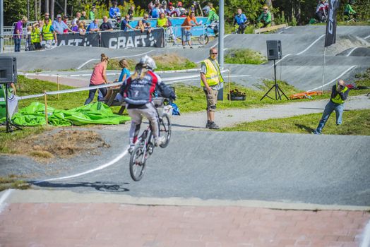 The fifth round of the Norway Cup in BMX was held in Raade (R��de), Norway.  The images are shot 24 August 2013.