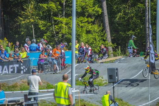 The fifth round of the Norway Cup in BMX was held in Raade (R��de), Norway.  The images are shot 24 August 2013.