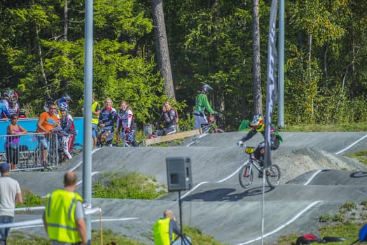 The fifth round of the Norway Cup in BMX was held in Raade (R��de), Norway.  The images are shot 24 August 2013.