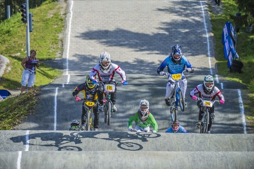 The fifth round of the Norway Cup in BMX was held in Raade (R��de), Norway.  The images are shot 24 August 2013.