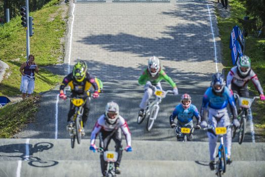 The fifth round of the Norway Cup in BMX was held in Raade (R��de), Norway.  The images are shot 24 August 2013.