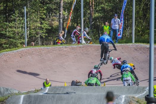 The fifth round of the Norway Cup in BMX was held in Raade (R��de), Norway.  The images are shot 24 August 2013.