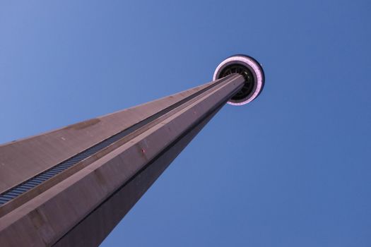 TORONTO, ON - OCTOBER 24: CN Tower, communications and observation tower in Toronto Canada on October 24, 2013