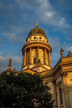 German Cathedral on Gendarmenmarkt Square in Berlin, Germany