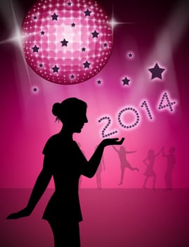 disco party to celebrate the new year