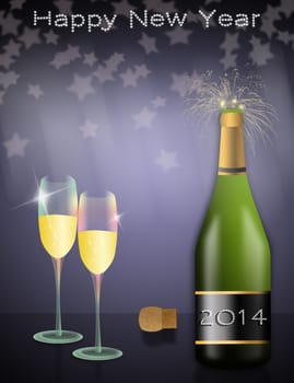 toast to celebrate the new year