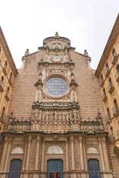 Santa Maria de MontserratBasilica in Monistrol de Montserrat, Catalonia, Spain. Famous for the Virgin of Montserrat