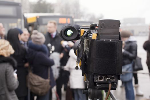 Covering an event with a video camera