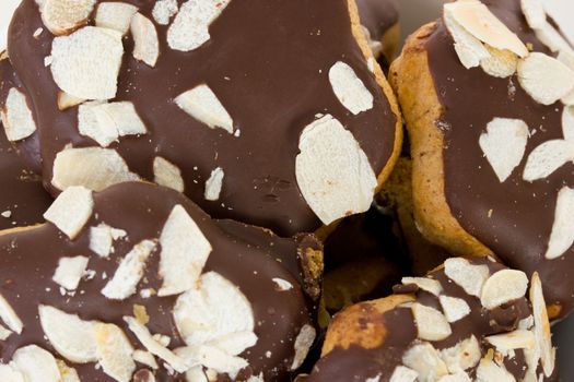 Close-up of fresh baked christmas cookies