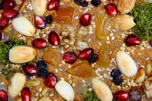 delicious noah's pudding with lots of nuts in it 