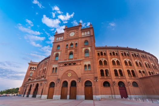 Bullring in Madrid, Las Ventas, situated at Plaza de torros. It is the bigest bullring in Spain.