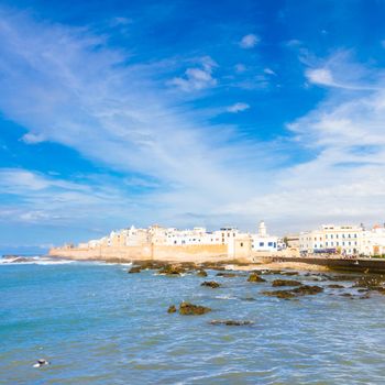 Essaouira is a city in the western Moroccan economic region of Marrakech Tensift Al Haouz, on the Atlantic coast. It has also been known by its Portuguese name of Mogador. Morocco, north Africa.