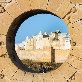 Essaouira is a city in the western Moroccan economic region of Marrakech Tensift Al Haouz, on the Atlantic coast. It has also been known by its Portuguese name of Mogador. Morocco, north Africa.