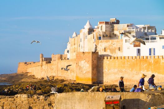 Essaouira is a city in the western Moroccan economic region of Marrakech Tensift Al Haouz, on the Atlantic coast. It has also been known by its Portuguese name of Mogador. Morocco, north Africa.