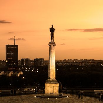 Statue of the Victor or Statue of Victory is a monument in the Kalemegdan fortress in Belgrade, erected on 1928 to commemorate the Kingdom of Serbia's war victories over the Ottoman Empire and Austria-Hungary. It is most famous works of Ivan Mestrovic.