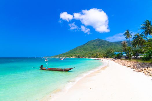 Buritara bay, Koh Phangan, Phangan Tropical Island, paradise of Thailand.