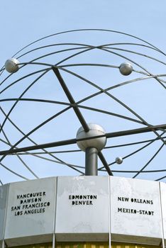 Weltzeituhr (Worldtime Clock) at Alexanderplatz in Berlin