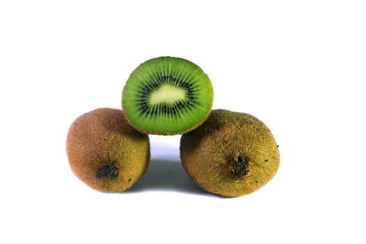 Some kiwi isolated on the white