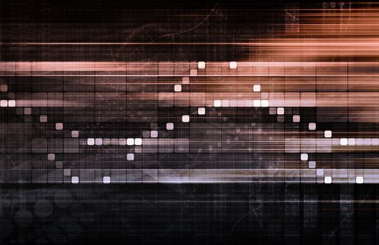 Business Technology Concept on Worldwide Report View