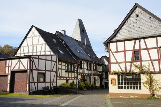 Fachwerkhäuser in Herrstein im Hunsrück